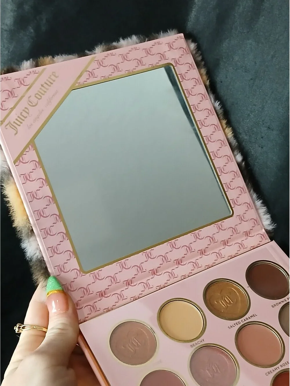 Juicy Couture Faux Fur Leopard Eyeshadow Palette Mirror NIB Sealed Glam Y2K